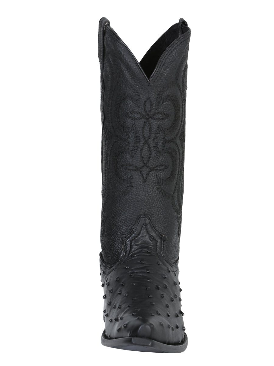 Cowboy boot  El Senor de los Cielos - Imitation Ostrich - Black  40848