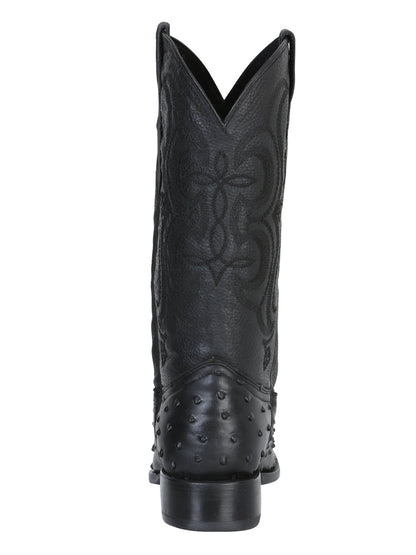 Cowboy boot  El Senor de los Cielos - Imitation Ostrich - Black  40848