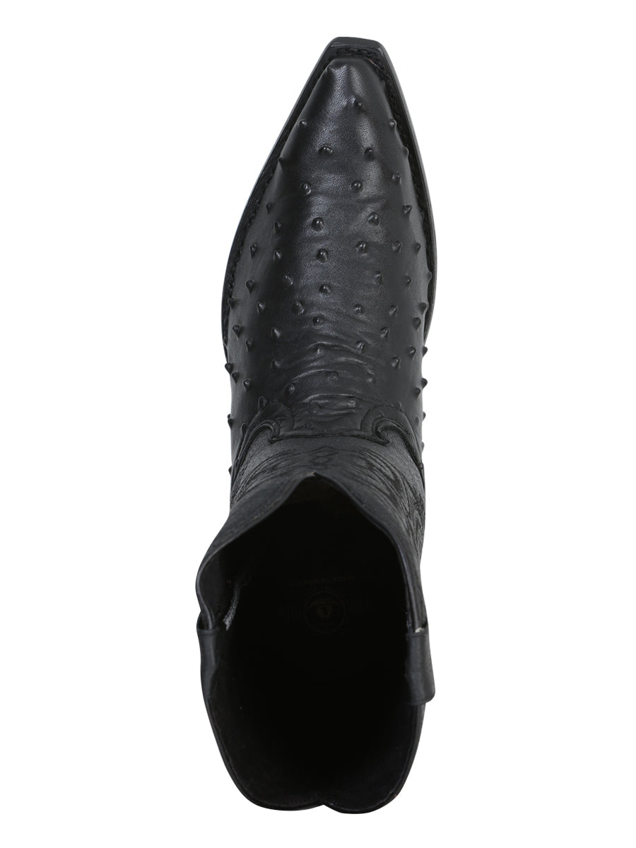 Cowboy boot  El Senor de los Cielos - Imitation Ostrich - Black  40848