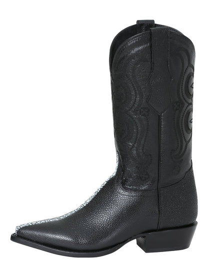 Cowboy boot  El Senor de los Cielos -  Manta Print - Black 41528