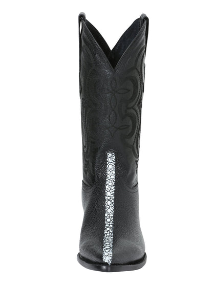 Cowboy boot  El Senor de los Cielos -  Manta Print - Black 41528