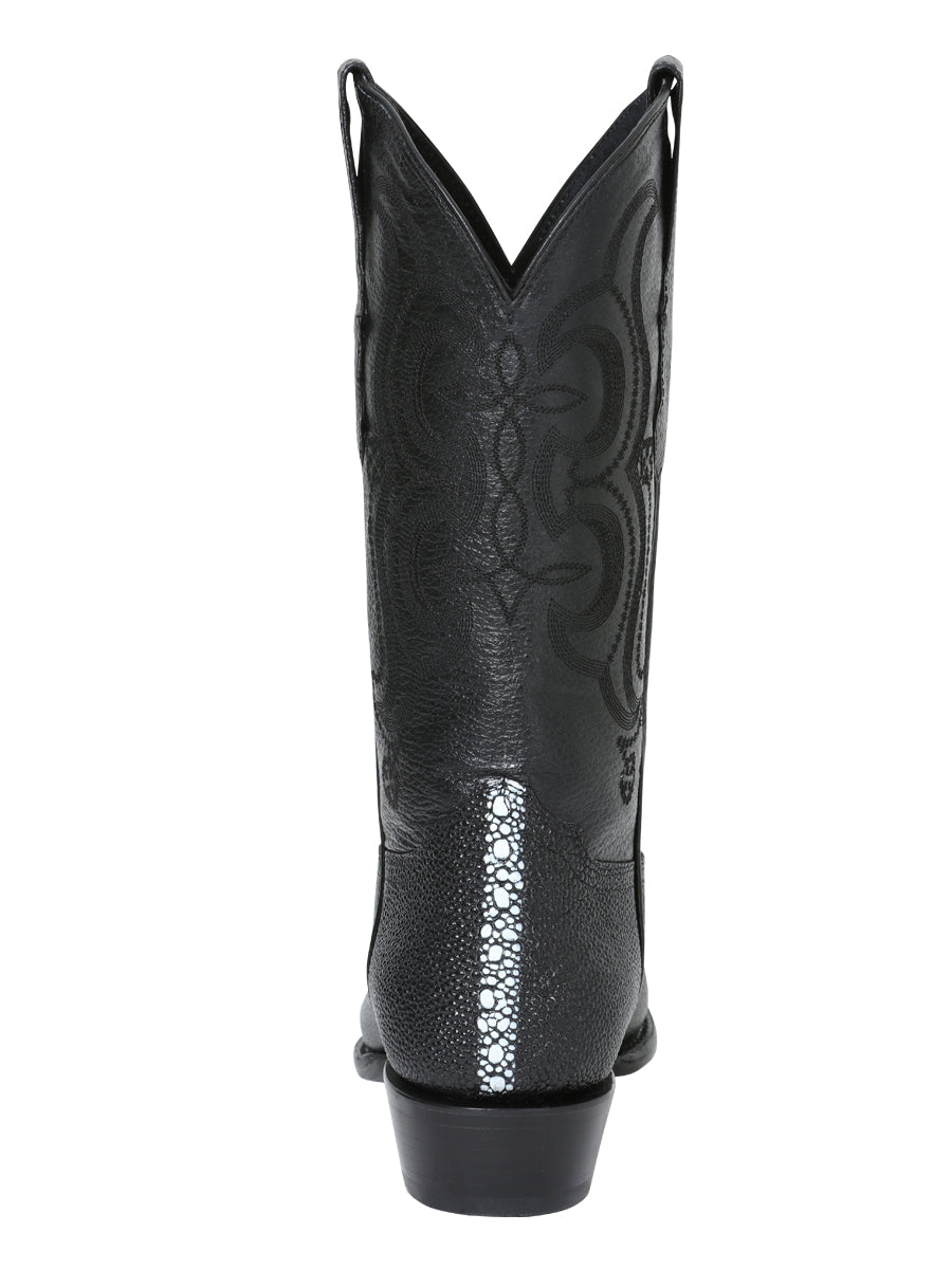 Cowboy boot  El Senor de los Cielos -  Manta Print - Black 41528