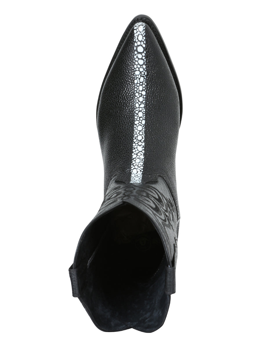 Cowboy boot  El Senor de los Cielos -  Manta Print - Black 41528