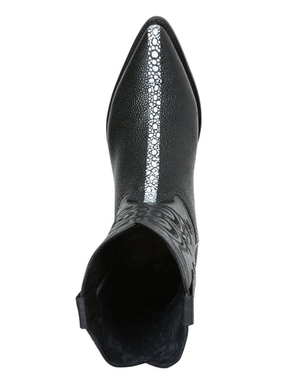 Cowboy boot  El Senor de los Cielos -  Manta Print - Black 41528