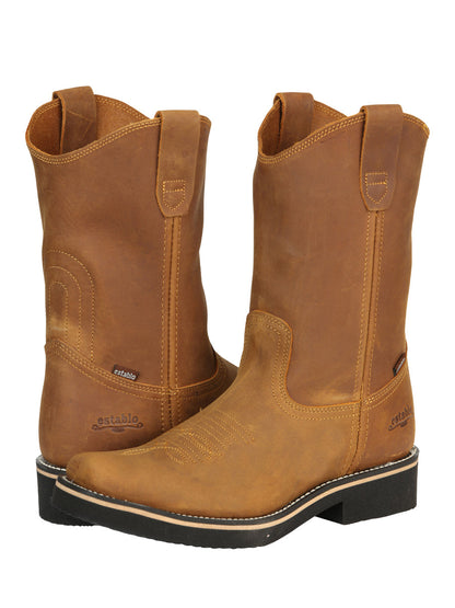 Establo Men’s Work Boot - Crazy Leather in Mango

 41530