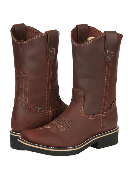 Establo Men’s Work Boot - Crazy Leather in Brown 41531