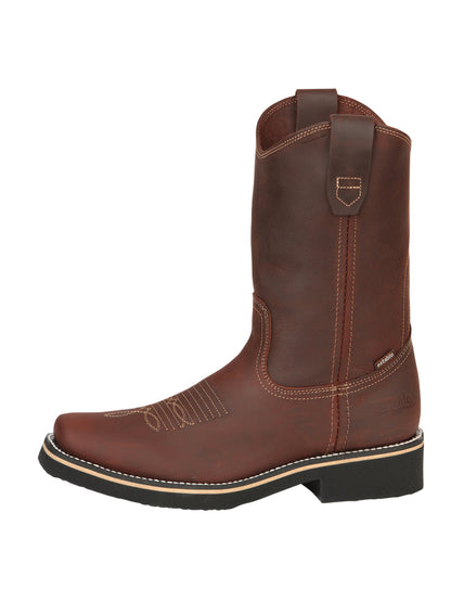 Establo Men’s Work Boot - Crazy Leather in Brown 41531