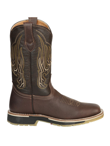 Establo Men’s Rodeo Boot - Bovine Grizzly Leather in Brown

  41539