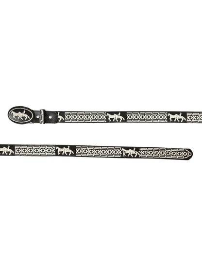 Cowboy Belt - El  Senor de los Cielos - Horse - Black 41690