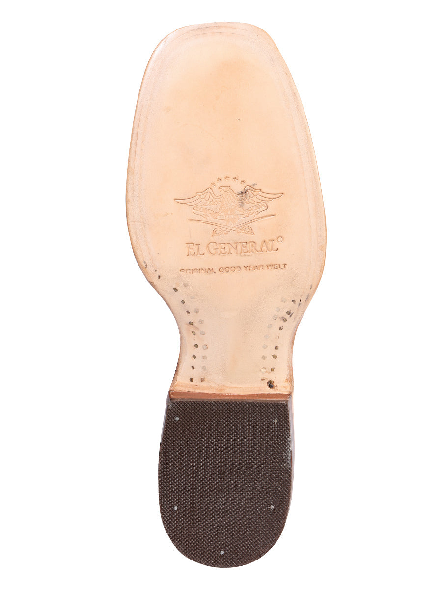 El General Men's Rodeo Boot - Printed Cigar 41791