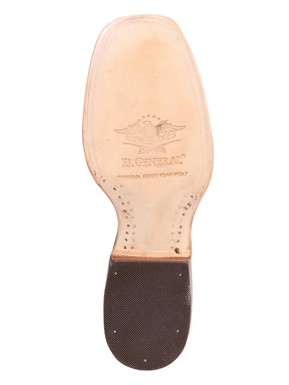El General Men's Rodeo Boot - Printed Cigar 41791