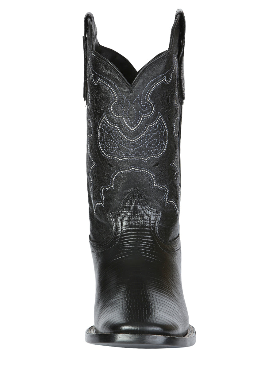 El General Men's Rodeo Boot - Imitation Lizard - Black 41904