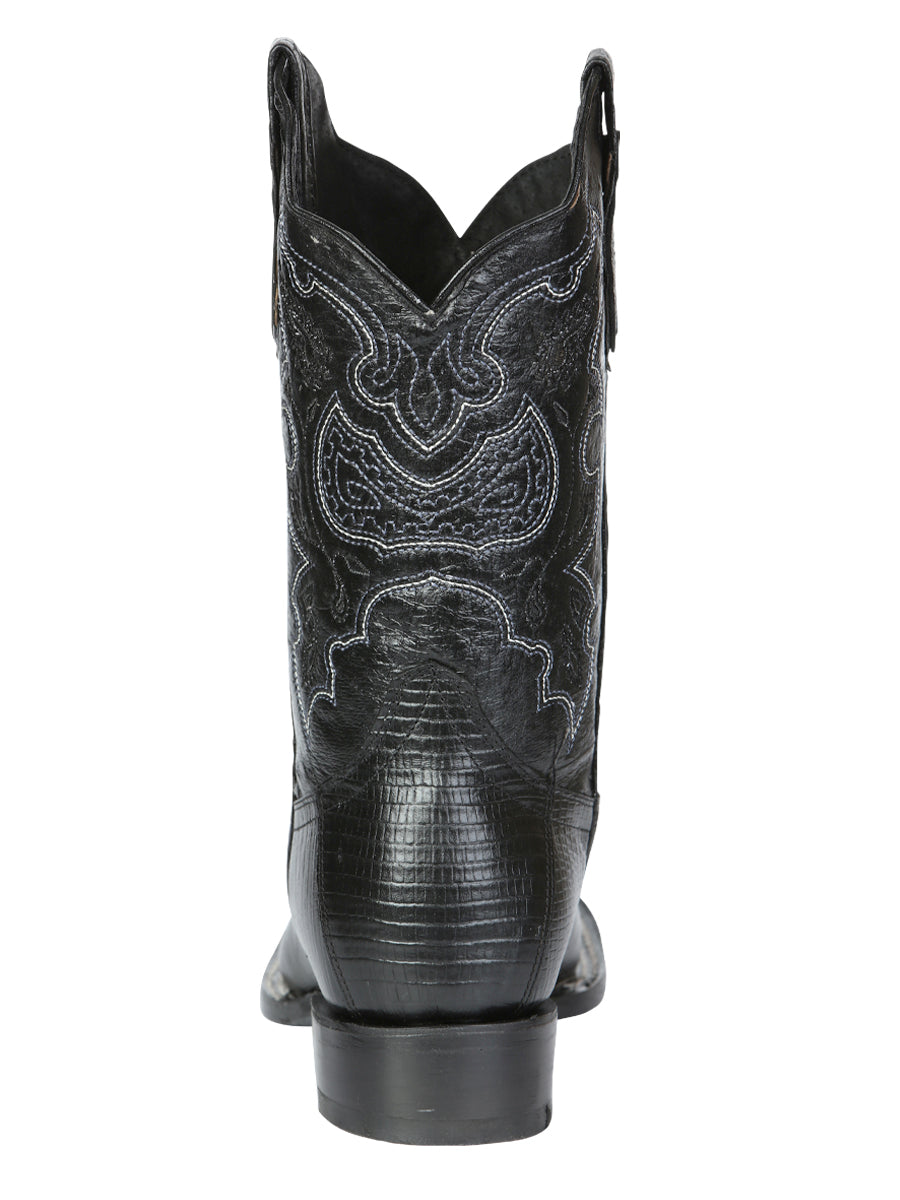 El General Men's Rodeo Boot - Imitation Lizard - Black 41904
