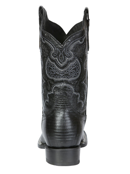 El General Men's Rodeo Boot - Imitation Lizard - Black 41904