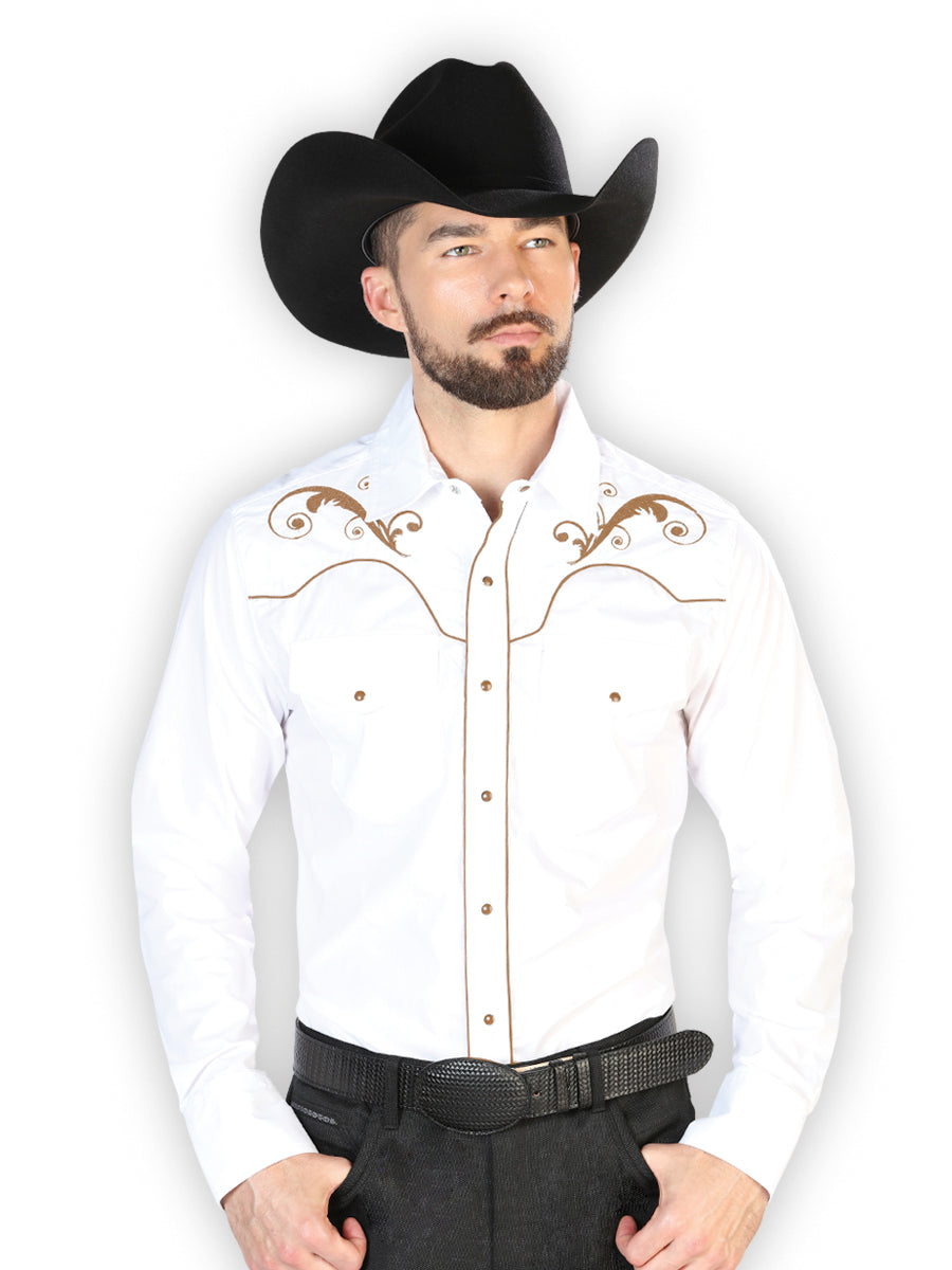 El Señor de los Cielos Embroidery Shirt White/Black 42957