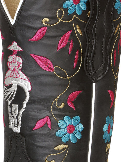 El General Ladies Rodeo Boot- Crazy Black 42976