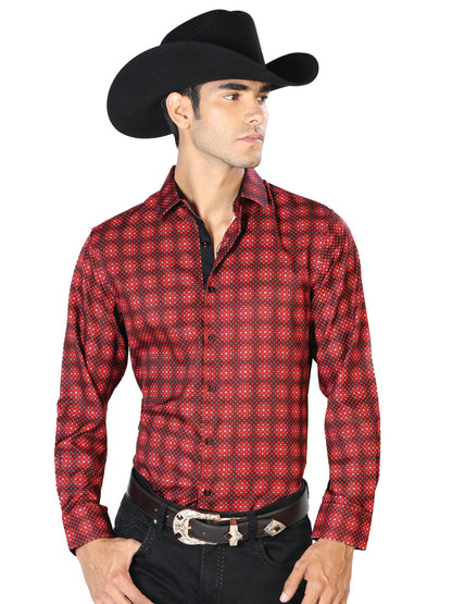 Red Casual Casual Long Sleeve  Shirt 43552