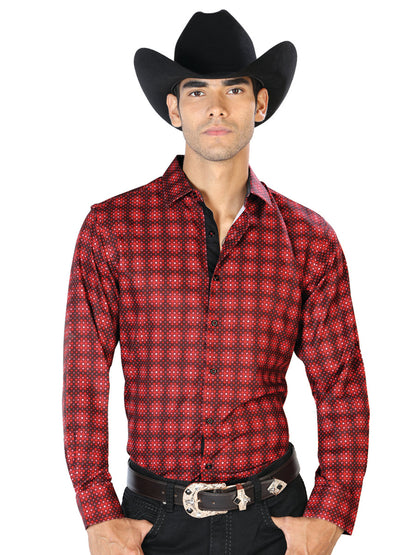 Red Casual Casual Long Sleeve  Shirt 43552