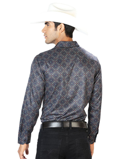Black And Gold LCasual Long Sleeve Shirt 43556