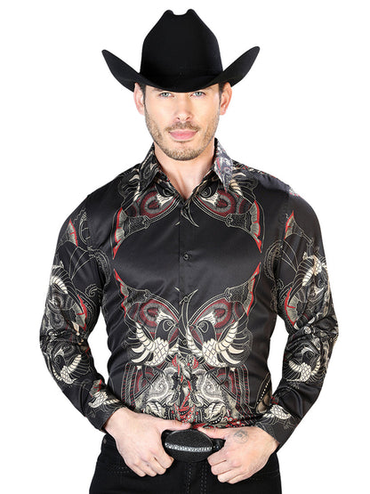 Black Casual Long Sleeve Shirt 43669