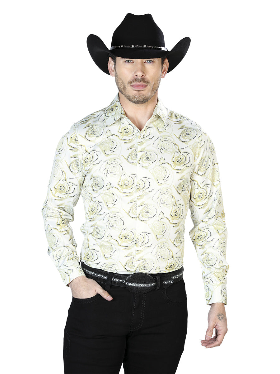 Ivory Casual Long Sleeve Shirt 43678