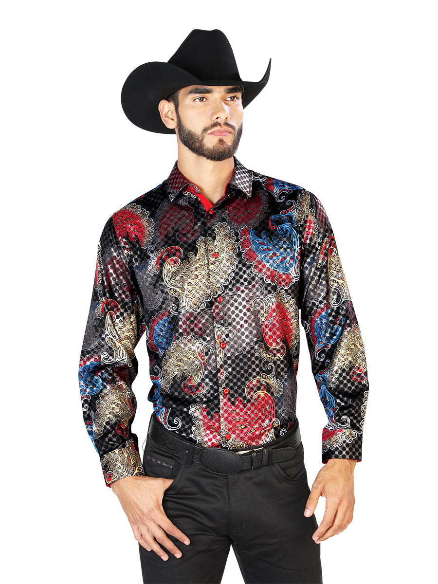 Black Casual Long Sleeve Shirt 43836