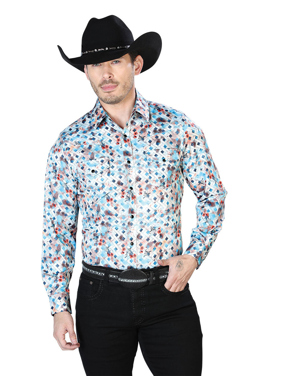 Multicolor Casual Long Sleeve Shirt 43933