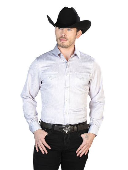 Grey Casual Long Sleeve Shirt 43949