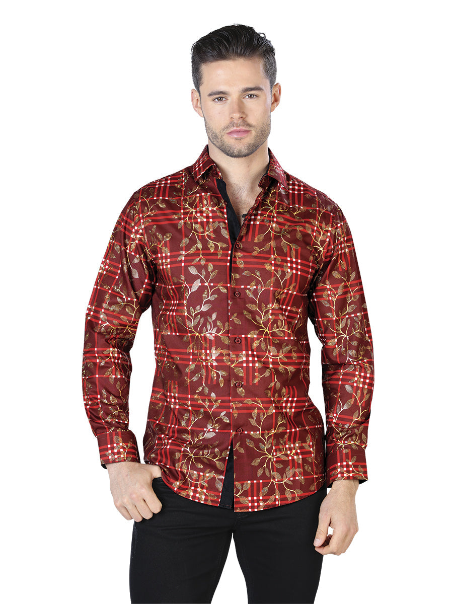 Red Gold Casual Long Sleeve Shirt 44021