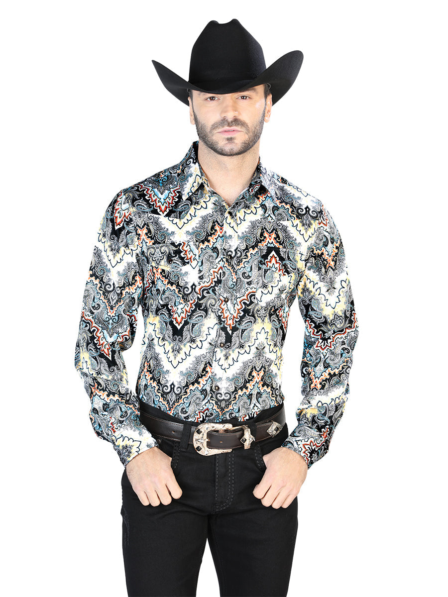 Gray Casual Long Sleeve Shirt 44067