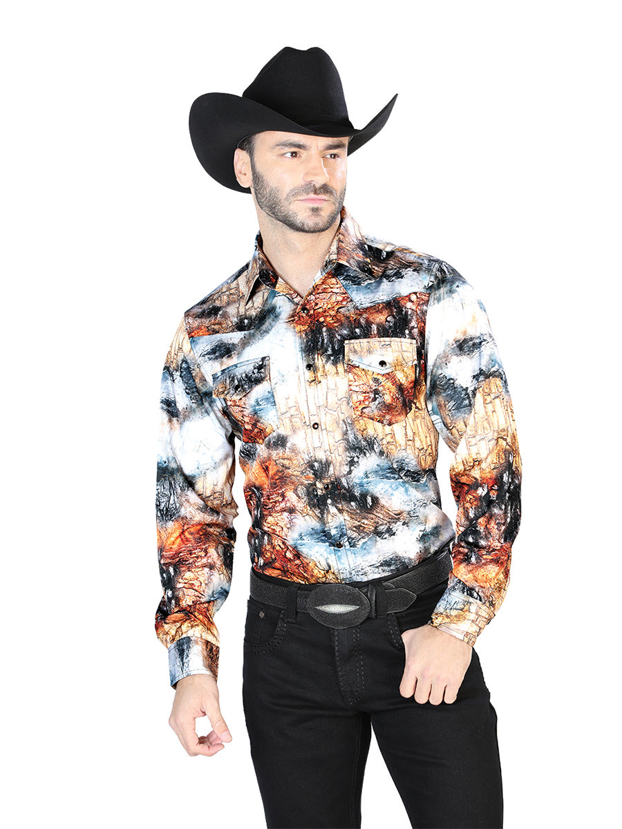 Yellow Black Casual Long Sleeve Shirt 44079
