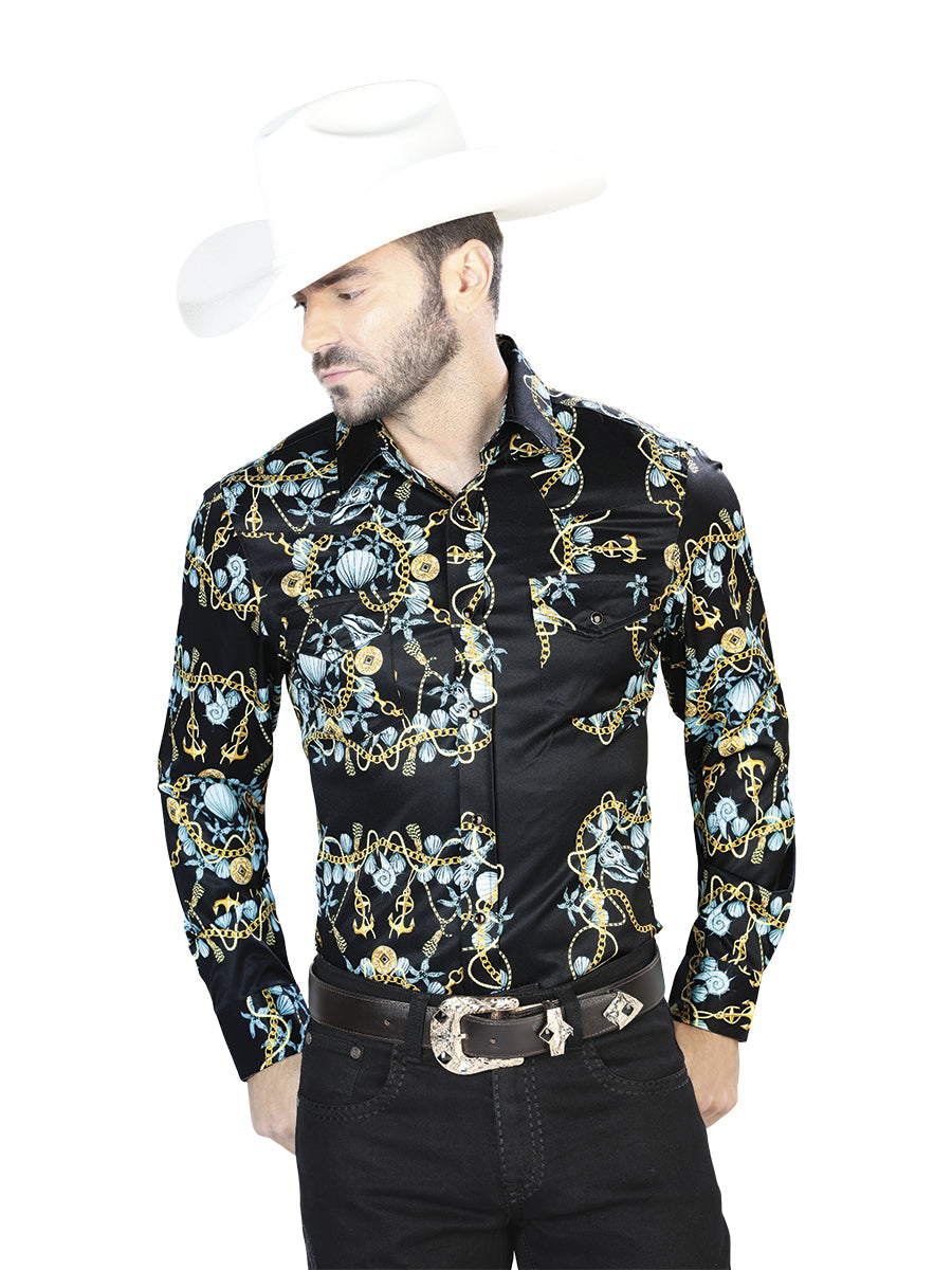 Black Gold Casual Long Sleeve Shirt 44083