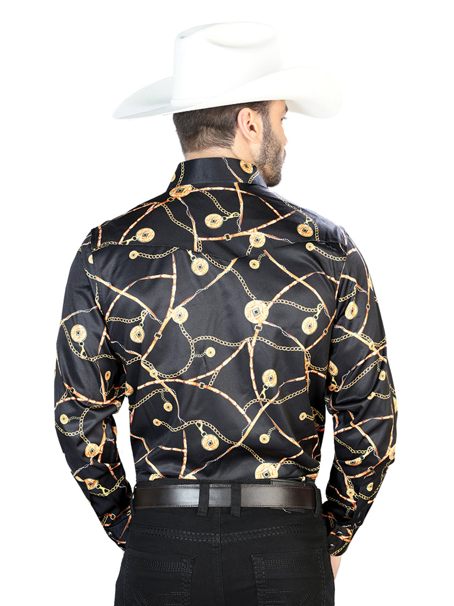 Black Casual Long Sleeve Shirt 44087
