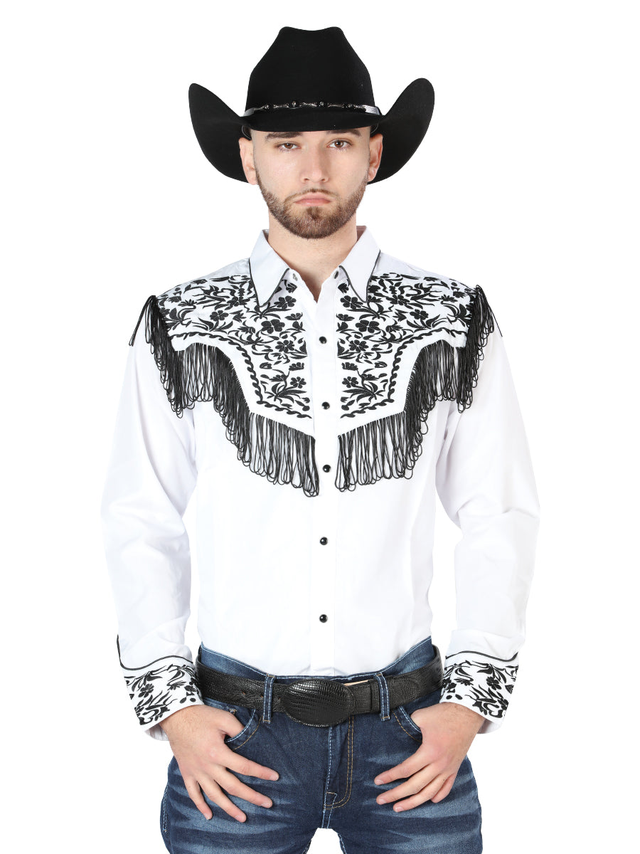 El Señor de los Cielos Embroidery Shirt White/Black 44223