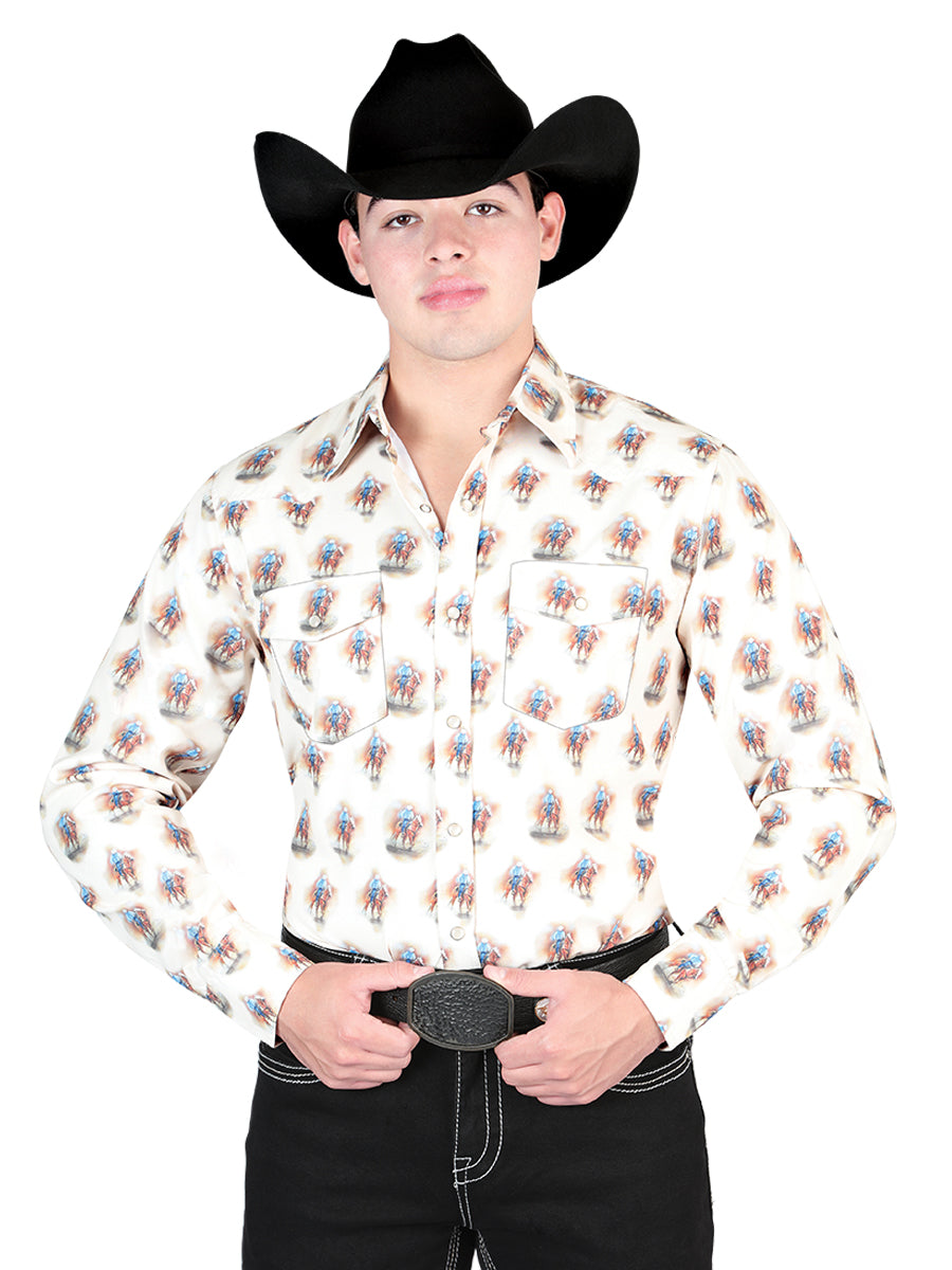 El General Brown Western Shirt 44307