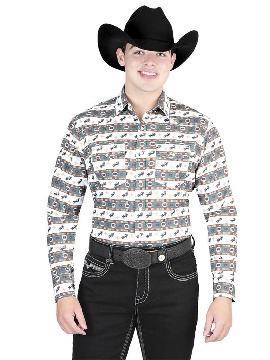 El General White/Green Shirt 44322