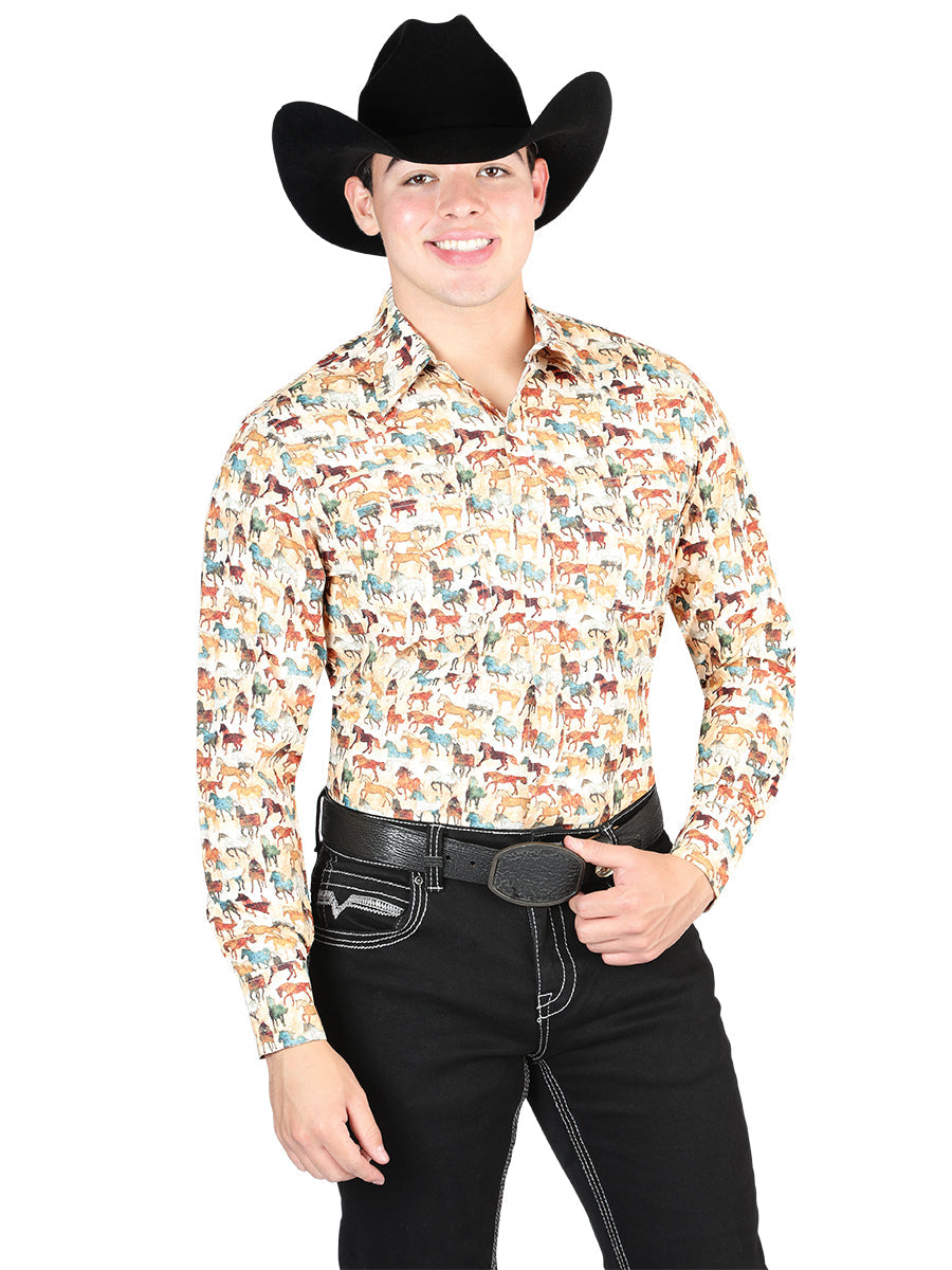El General Khaki Western Shirt 44324