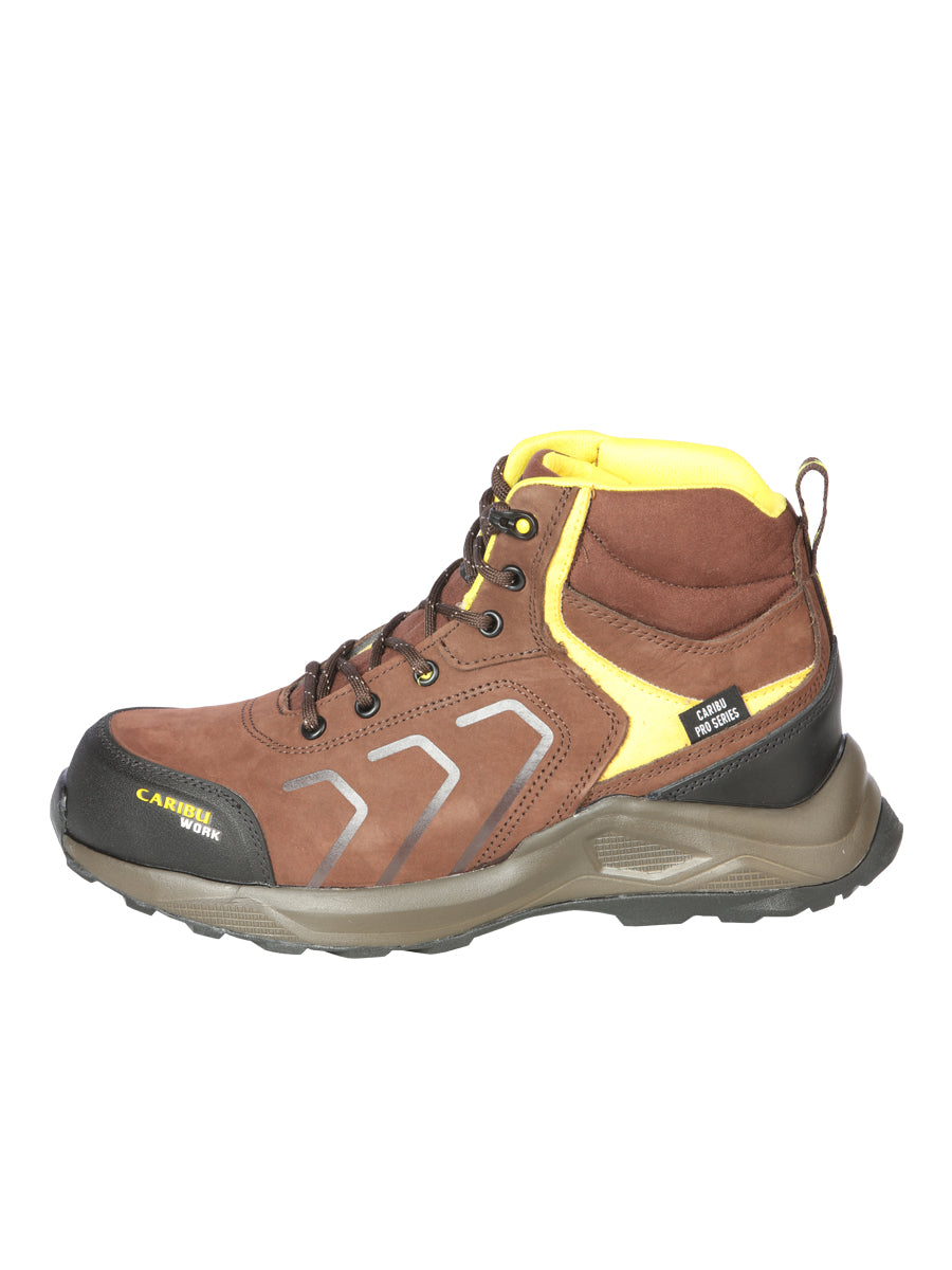 Work Shoe Caribu - Synthetic finish   -  Brown/Yellow 44362