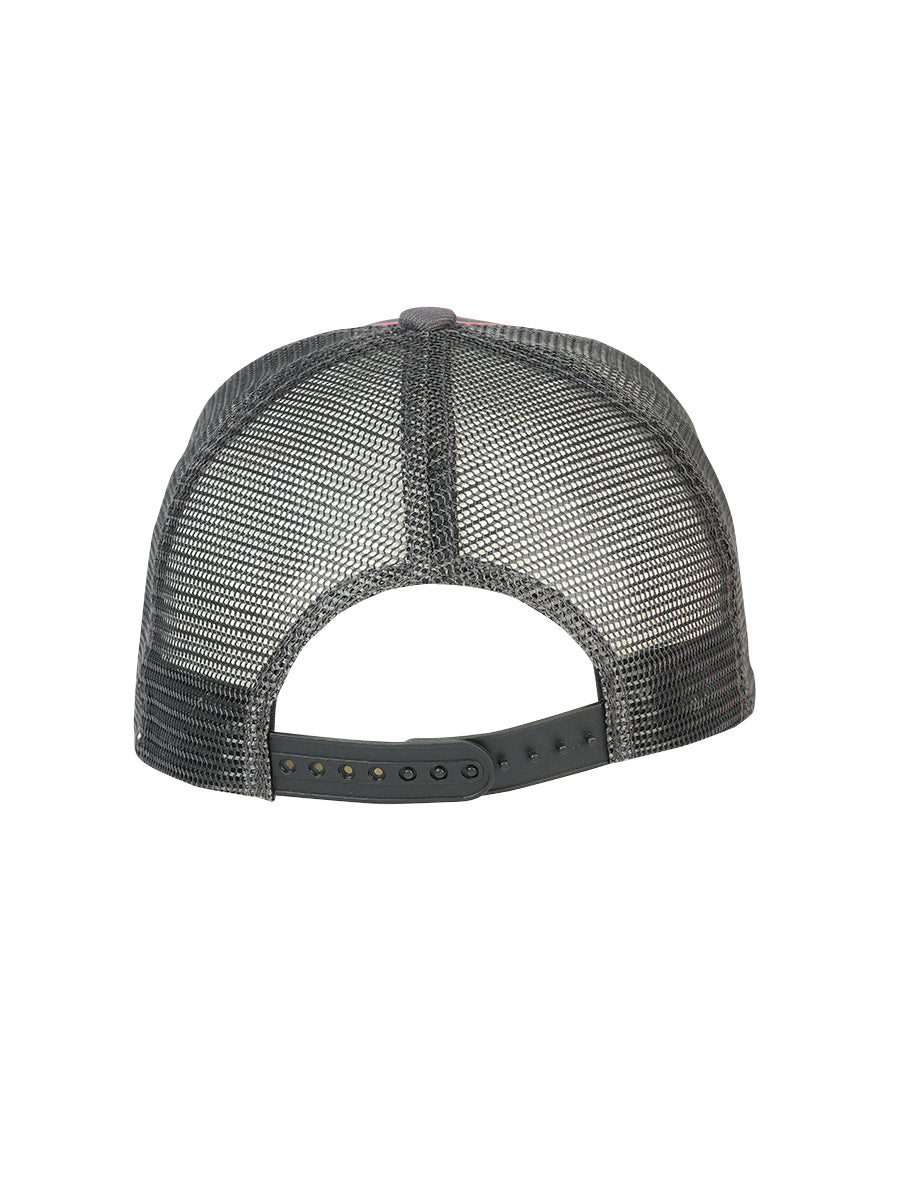 El General Bull Hat- Grey/Red 44372