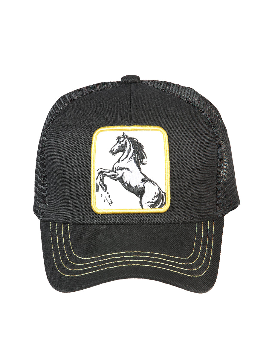 El General Horse Hat- Black/Yellow 44374