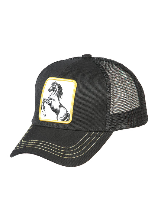 El General Horse Hat- Black/Yellow 44374