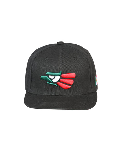 El General Aguila Tricolor Cap - Black Fabric 44376