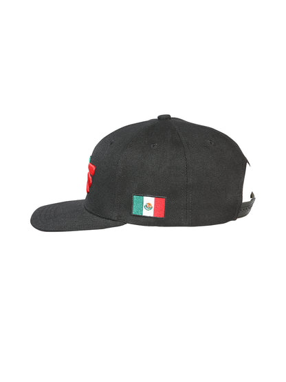 El General Aguila Tricolor Cap - Black Fabric 44376