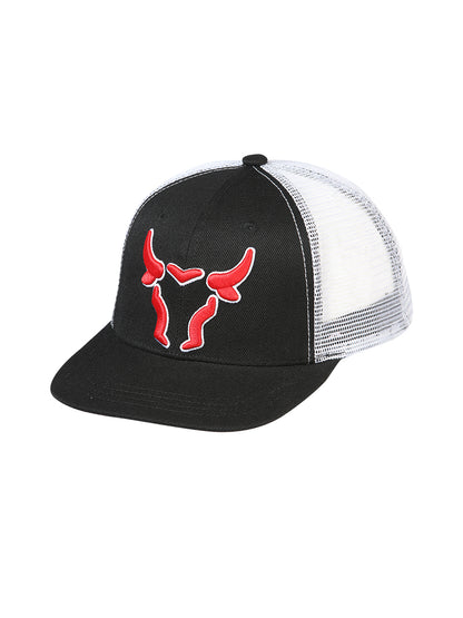 El General Bull Cap - Black/White Fabric 44377