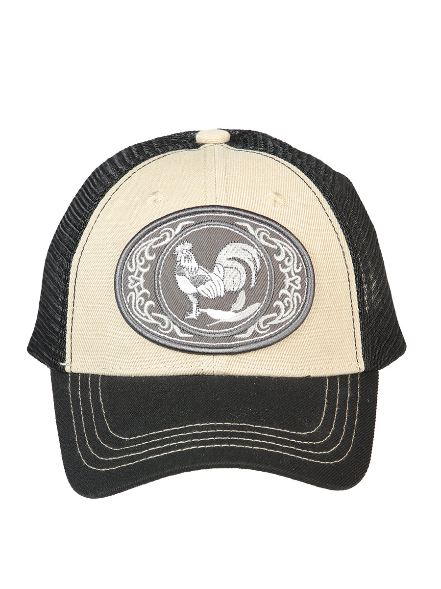 El General Rooster Hat- Black/Taupe 44383