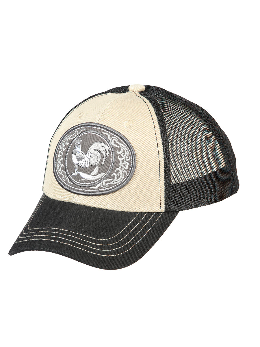 El General Rooster Hat- Black/Taupe 44383