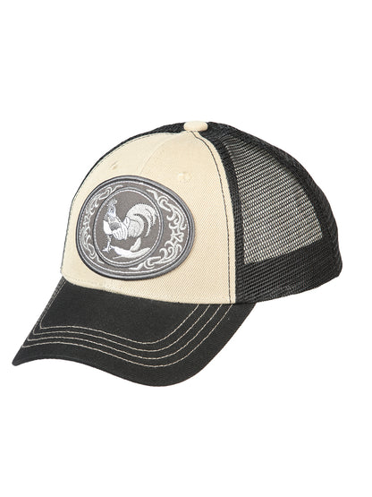 El General Rooster Hat- Black/Taupe 44383