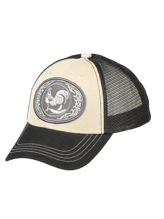 El General Rooster Hat- Black/Taupe 44383