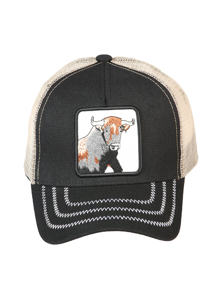 El General Bull Hat- Black/Taupe 44385