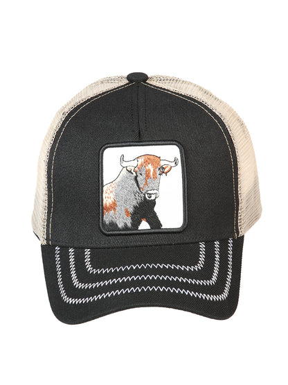 El General Bull Hat- Black/Taupe 44385